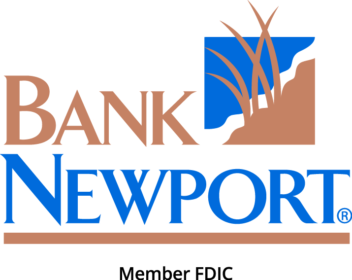 Bank Newport White Backgr blue font